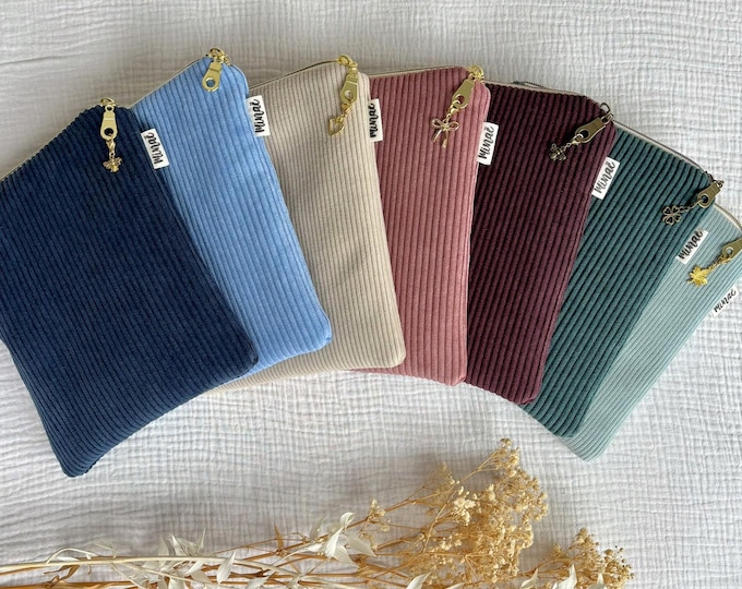 Corduroy e-reader case, sleeve for Kindle, Kobo, gift for women