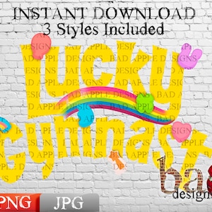 Lucky Gymnast, Marshmallow Charms, Cereal, St Patricks Day, Sublimation, Print File, Digital, Download, JPG, PNG