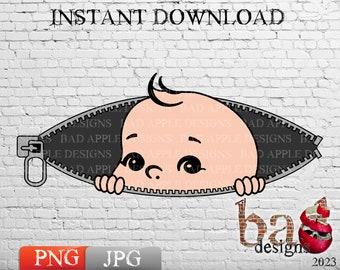 Zipper Baby Boy, Maternity, Expecting, Mother, Mom, Pregnant, Sublimation, Print File, Digital, Download, JPG, PNG