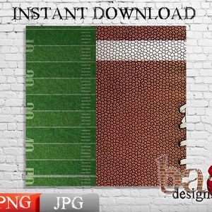 Football Tumbler Wrap, Football Leather, Football Field, Yard Lines, Sublimation, Print File, Superbowl, Download, JPG, PNG, Straight 20oz image 3