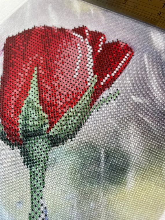 Bead Embroidery Kit Flowers Beaded stitching Beadwork Bead