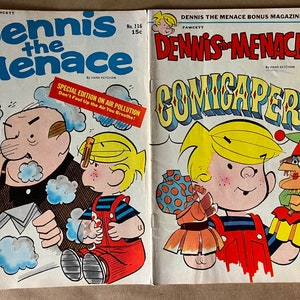 2 Dennis the Menace Comics from 1971 VERY GOOD CONDITION