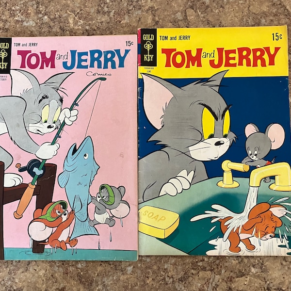 2 Tom and Jerry Comics from the 60s; silver age: VERY GOOD CONDITION