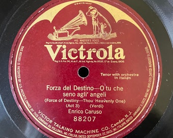 Caruso singt Verdis „O tuche seno agli angeli“ aus Forza del Destino, 1911