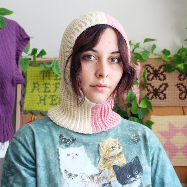 Crochet Balaclava PDF Pattern - Women's Crochet Winter Hood Pattern - Instant Download