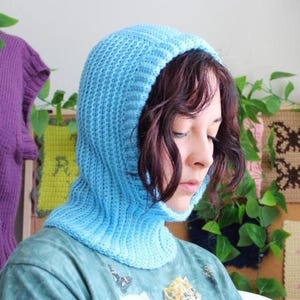 Crochet Balaclava PDF Pattern - Women&#39;s Crochet Winter Hood Pattern - Instant Download