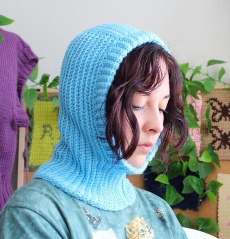 Crochet Balaclava Pattern: Women's Winter Hood (PDF Pattern) image 1