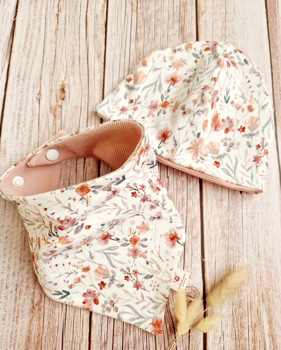 Set Scarf Hat Beanie Baby Scarf Triangular Scarf Girl Nude