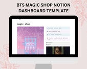 BTS Magic Shop Notion Dashboard Template | BTS ARMY | Magic Shop | Notion Dashboard | Kpop Notion Template |