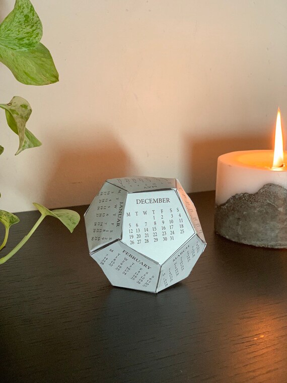 Kalender Würfel 2023 Minimalistisch Minimal Selbstgemacht - Etsy