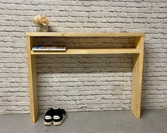 Industrial Reclaimed Hallway Console Table  , Rustic Side Table, Storage Unit - Brooke