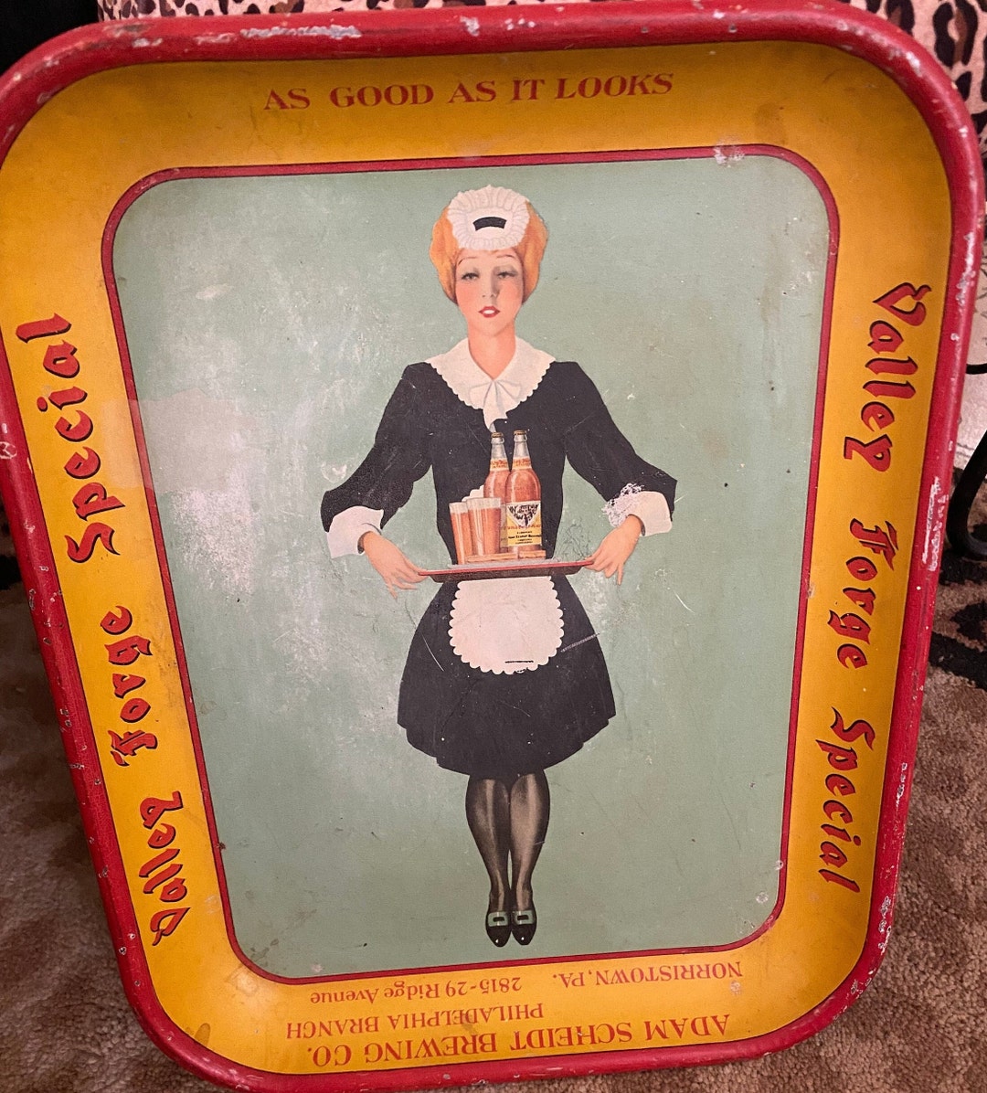 Antique Beer Tray/ Advertisement Etsy