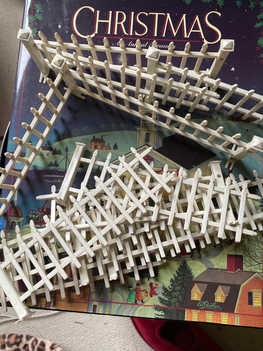 Vintage 12 Piece Putz Village Fence/christmas Village Fence Etsy