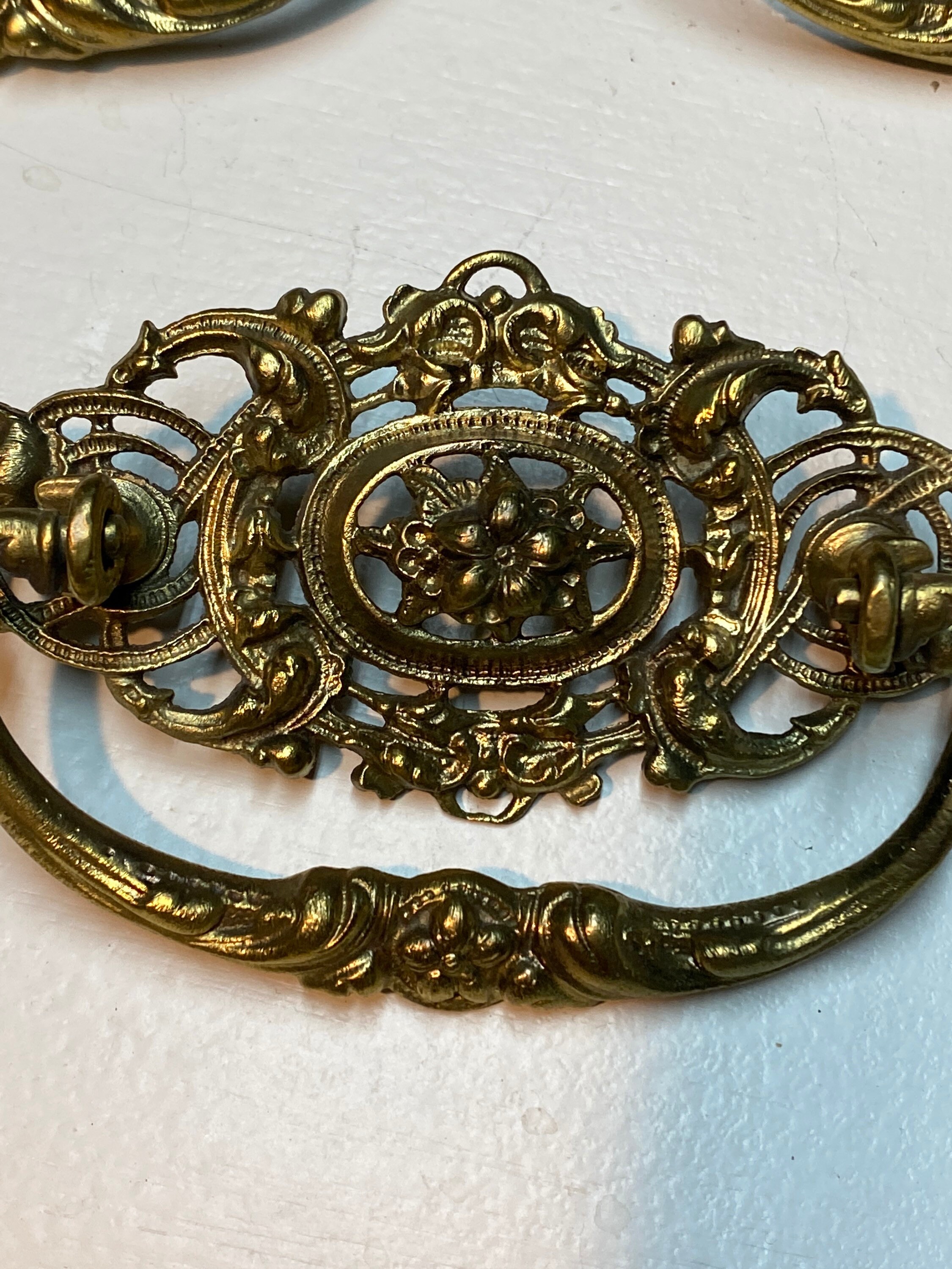 Antique Ornate Drawer Pulls - Etsy