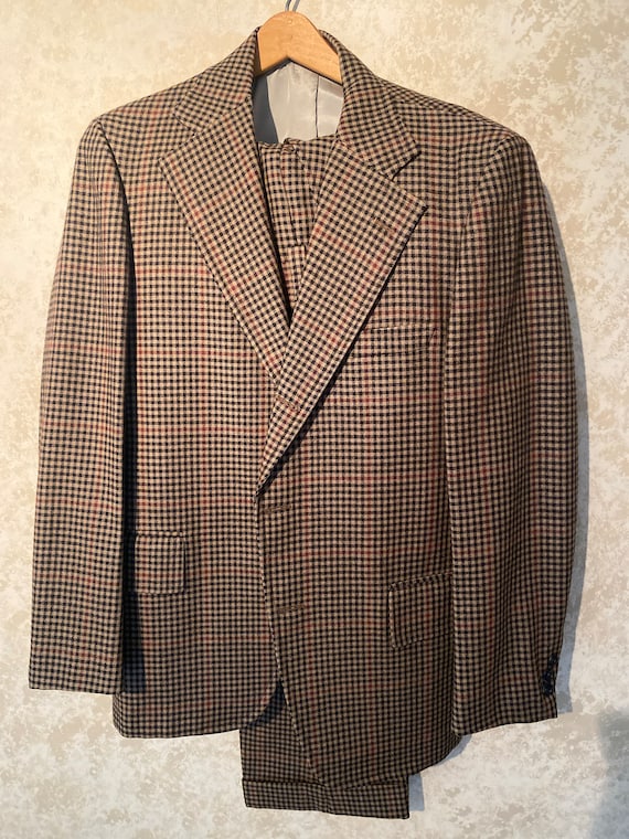 MCM man’s plaid wool suit - image 1