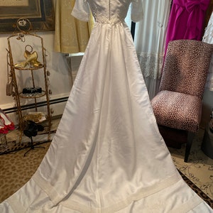 1960s Dupioni and Lace Bridal Dress