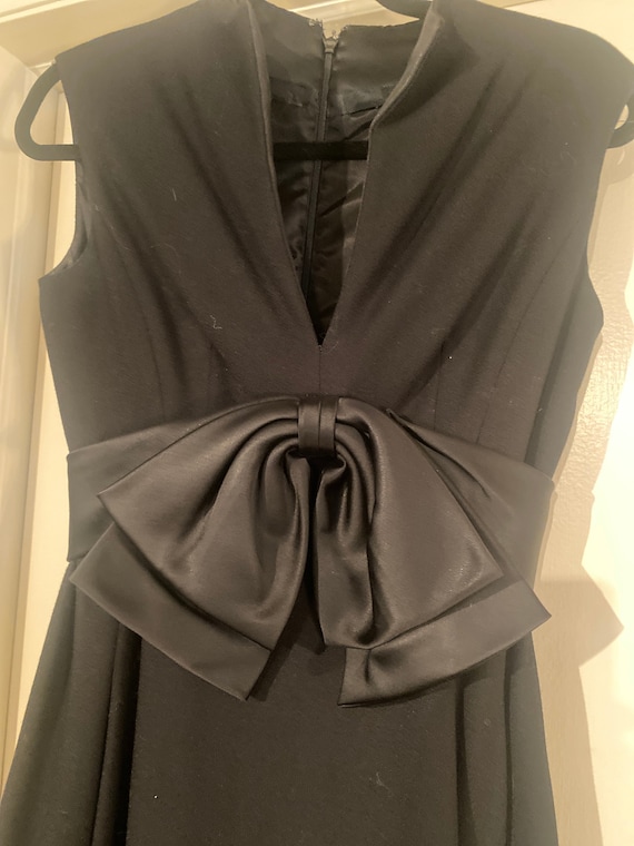 Vintage “Malcolm Starr “ black tie dress