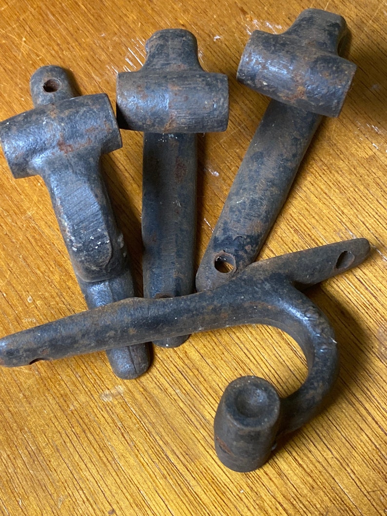 Antique Cast Iron Shutter Anchor/holders / Old House Restoration