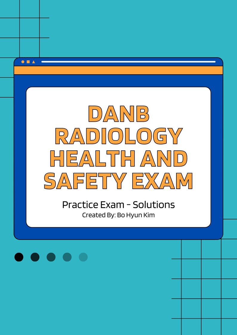 DANB Radiation Health and Safety RHS Practice Exam and Solutions Etsy DANB Radiation Health and Safety RHS Practice Exam and Solutions Etsy