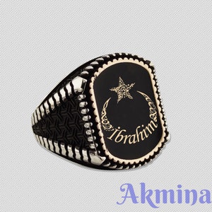 personalized ring, name ring, silver ring, Golden ring, gift for dad christmas gift, anniversary gift, gift for her