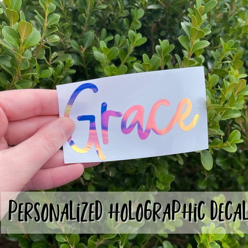 Custom Waterproof Vinyl Name Sticker Etsy