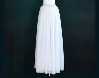 Jupe en tulle doux sur mesure, 4 couches de tulle, jupe de mariage, jupe de demoiselle d'honneur