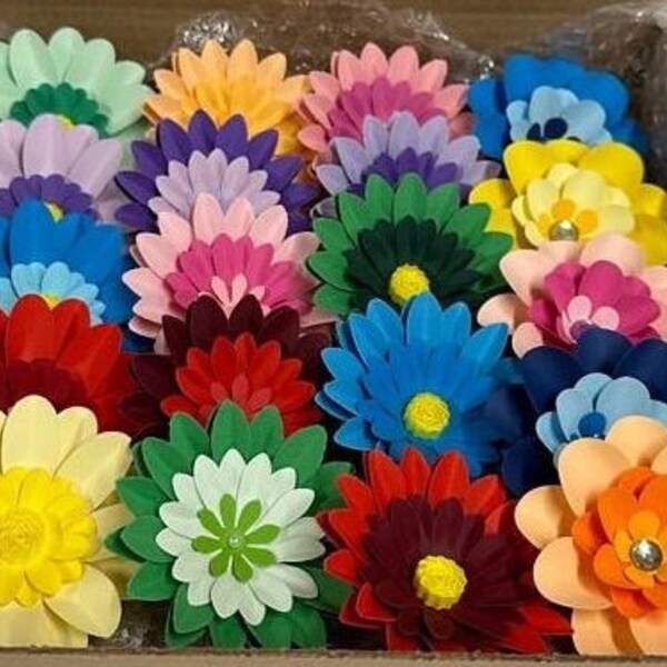 Paper Craft Flowers Etsy