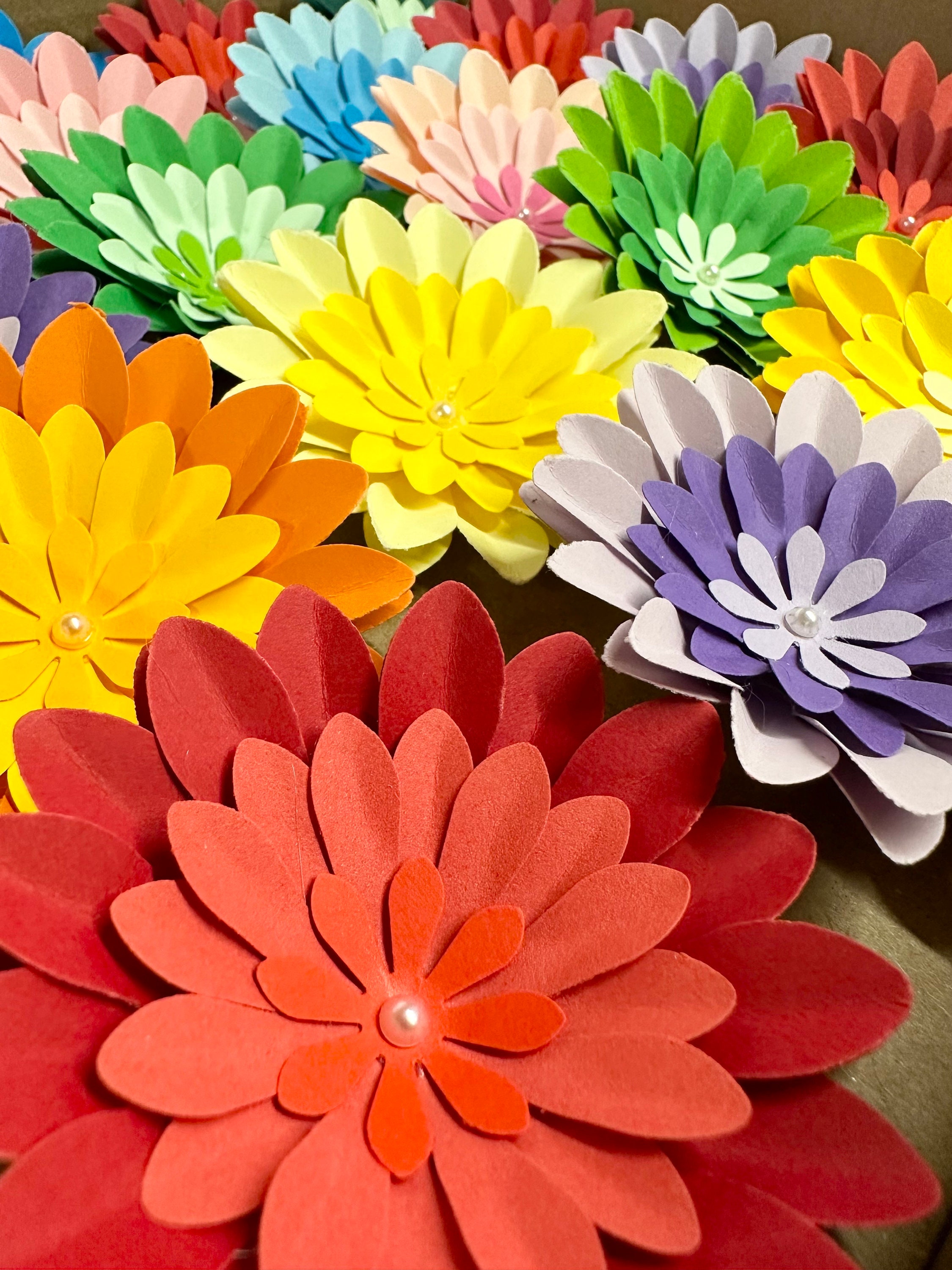unbranded Paper Flowers Decorations for Wall Handmade Handicraft