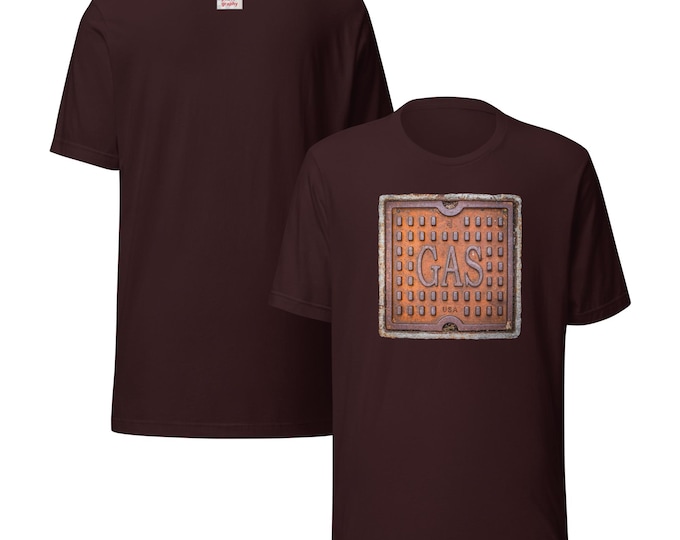 Gas NYC Sidewalk Plaque, Unisex Tee