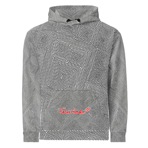 Labyrinth Pattern pullover hoodie