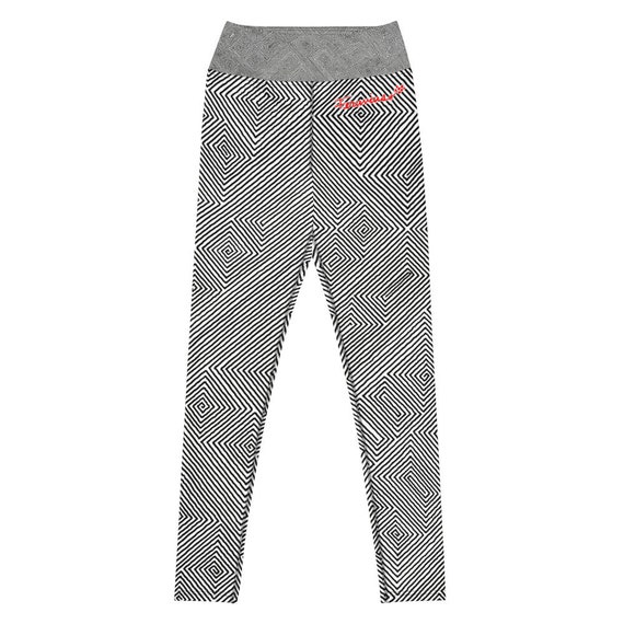Labyrinth Pattern Yoga Leggings