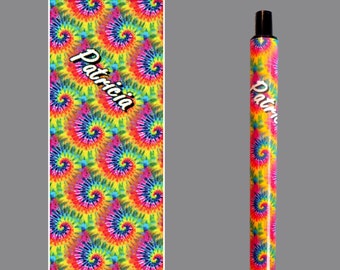 Tie Dye Resin Pen | Tie Dye Swirl | Gel Ink Pen | Personalize Pen | Groovy |