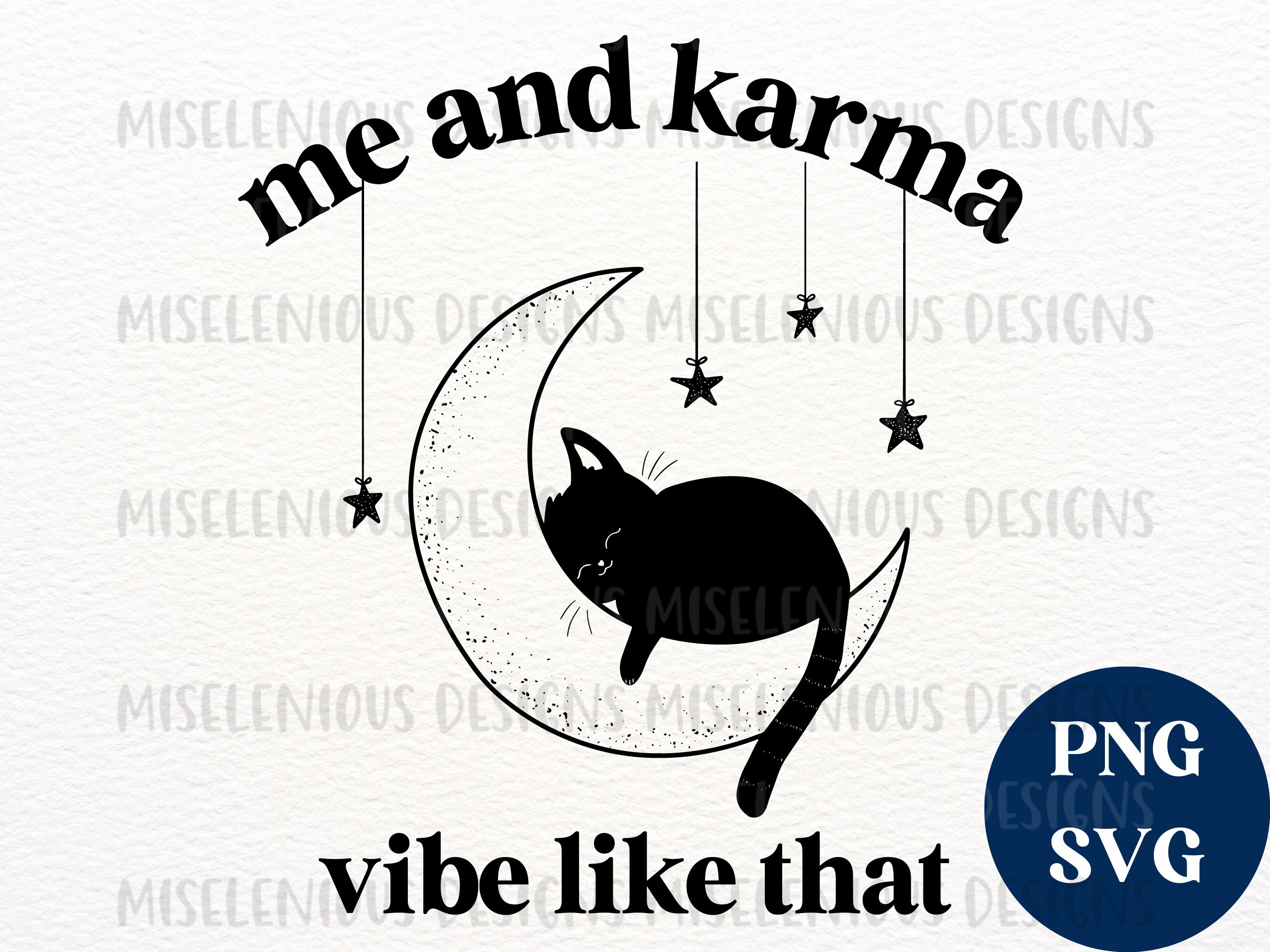 Me and Karma Vibe Like That Cat Lyrics PNG SVG Taylor Swift - Etsy