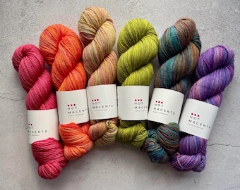 Hand Dyed Merino Wool DK Mini Skeins • Archived Colorway Yarn