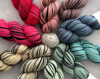 Hand Dyed Worsted Non Superwash Wool • Hot Magenta Yarn Co. Colorway Archives