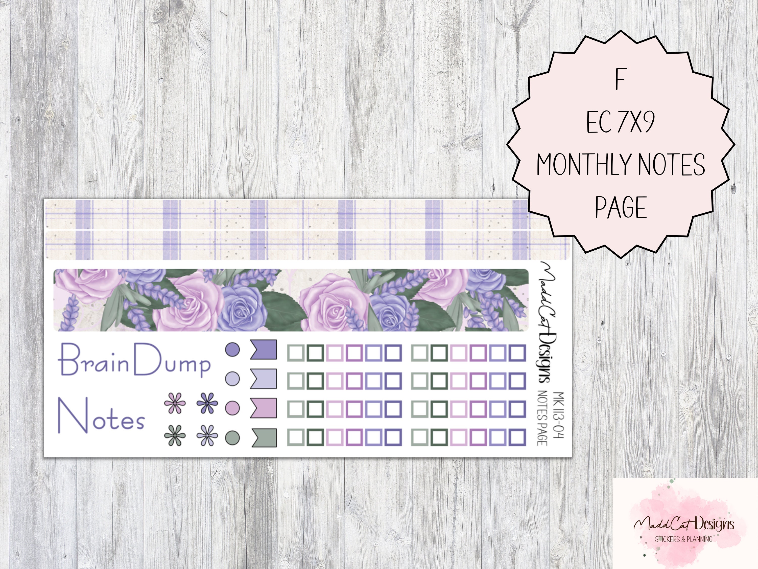 Erin Condren 7x9 Monthly Kit. AUGUST Groovy Summer Planner Stickers – My  Happy Place Stickers