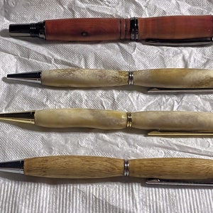 Hand Crafted Wood or Antler Custom Writing Pens