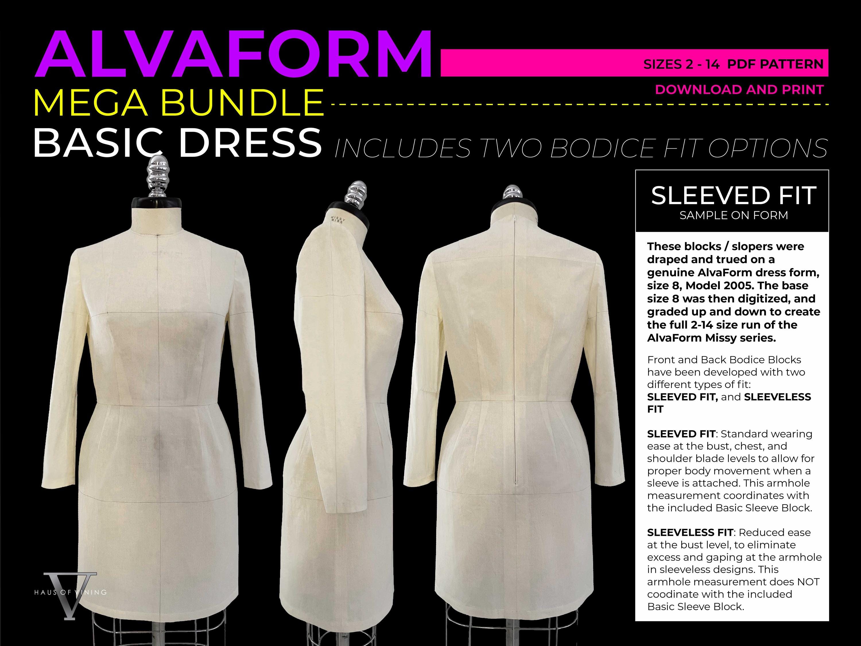 AlvaForm (サイズ 2～14) ベーシックドレス＆パンツ - メガバンドル 