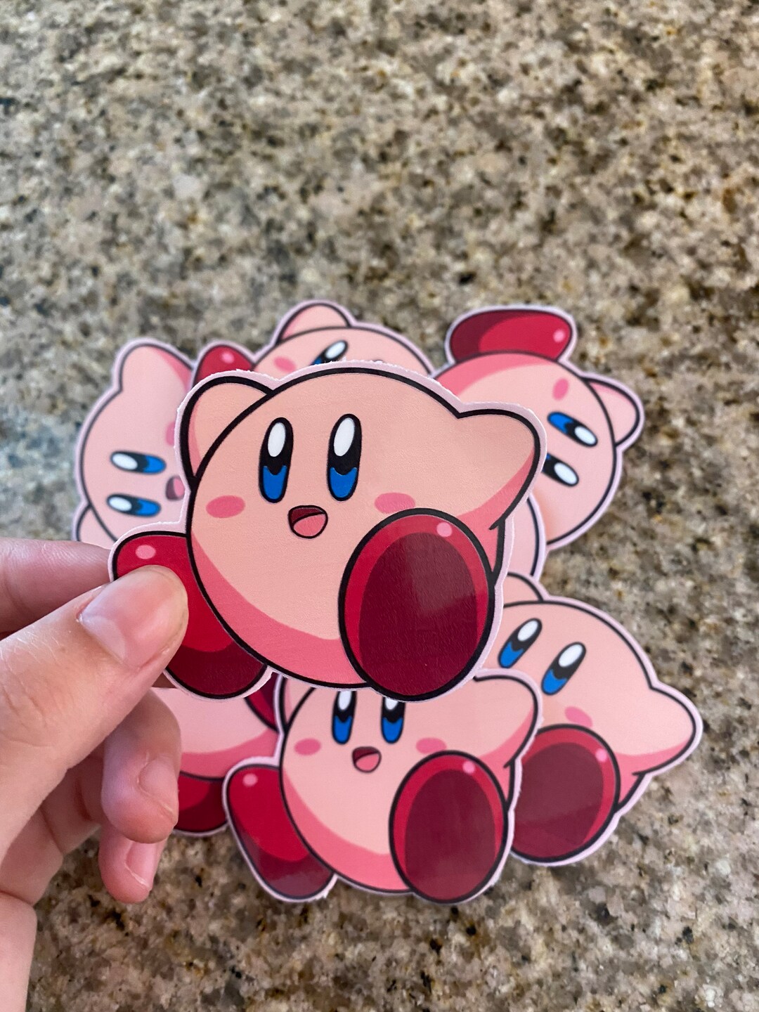 Kirby Sticker/ Nintendo/ Cute Kirby Sticker/ Sticker for Etsy