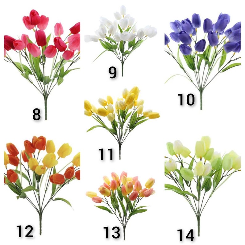 Lambs Ear Garland, Lambs Ear, Lambs Ear with Tulip Garland, Tulip decor, Wedding Decor Home Decor Table Runner Mantel Decor image 6