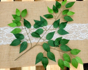 50 Ficus Spray, Wreath Supplies, Greenery Spray, Craft Supplies, Ficus Leaves, Ficus greenery, Floral Supplies