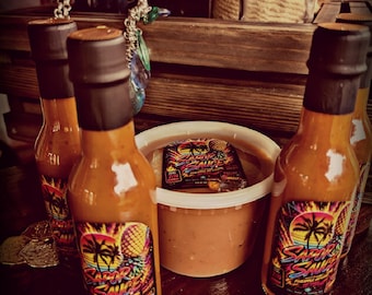 SAPOR SAUCE: Pineapple Paradise Pineapple Hot Sauce, Sweet Heat Tropical Sauce, All Natural Small Batch, Gourmet Spicy Sauce, Unique