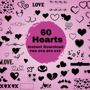 Hart en liefde SVG-bundel