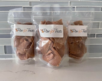 Golosinas de cerdo deshidratadas para perros / Cecina casera, 100 % cerdo