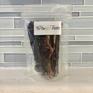 Carne seca de esôfago bovino desidratada para cães – Petisco natural com um único ingrediente – Rica em proteínas imagem 1