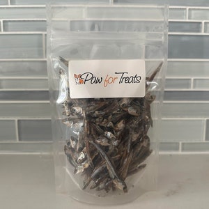 Dehydrated Anchovies Treats for Pets | Food Topper for Meals | All Natural - 100% Anchovies