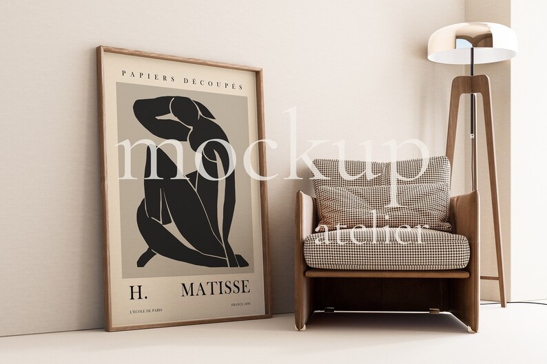 Interior Wood Frame Mockup A0 Frame Mockup Living Room Wall Etsy