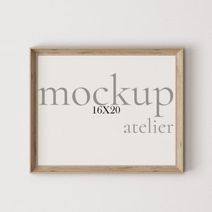 Single Rustic Horizontal Wood Frame Mockup, Old Frame Mockup, Antique Frame Mockup, Vintage Frame Mockup, Digital Download, Artwork Mockup
