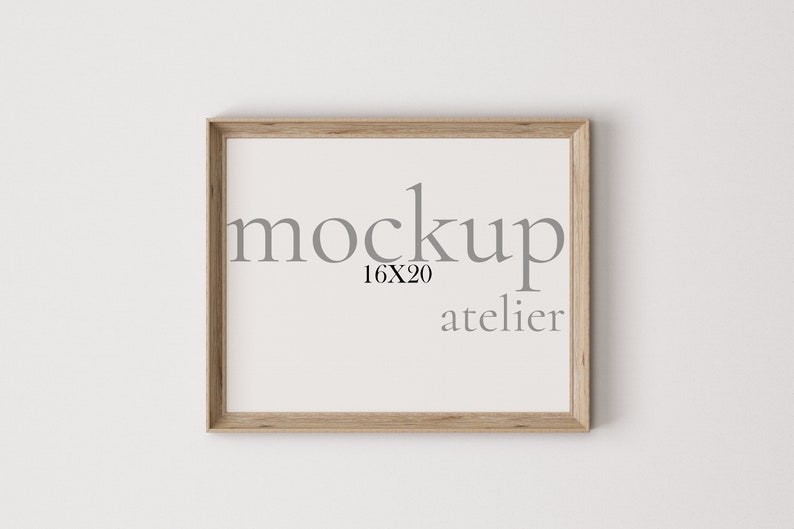 Single Rustic Horizontal Wood Frame Mockup, Old Frame Mockup, Antique Frame Mockup, Vintage Frame Mockup, Digital Download, Artwork Mockup