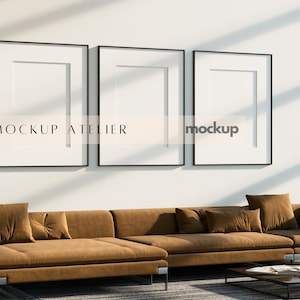 Einzelner vertikaler schwarzer Rahmen Mockup, Winkel Poster Mockup, 3 Rahmen Mockup, Kunstwerk Rahmen Mockup, Innenwand Mockup, digitaler Download